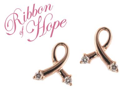 A027-35777: PINK GOLD EARRINGS .07 TW