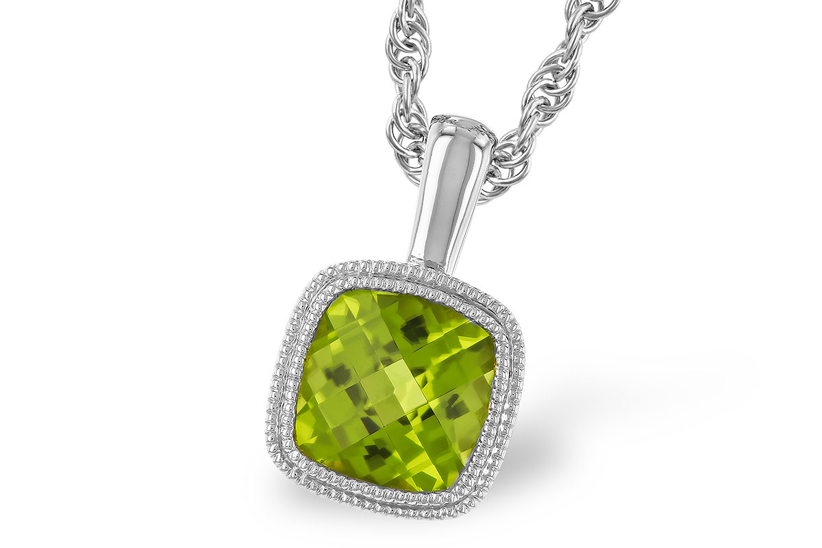 D300-96722: NECKLACE .95 CT PERIDOT