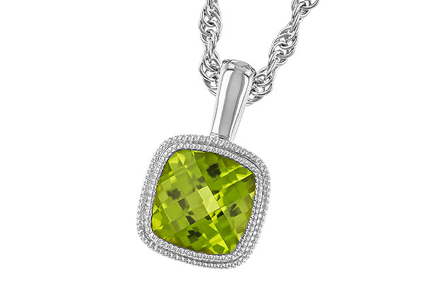 D300-96722: NECKLACE .95 CT PERIDOT