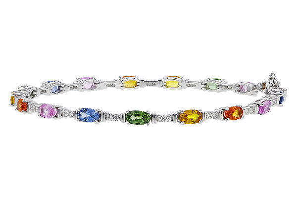 D301-83986: BRACELET 4.76 MULTI-COLOR SAPPH 5.08 TGW (7")