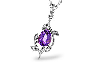 D301-84867: NECKLACE .88 AMETHYST .93 TGW (8x6MM AMY)