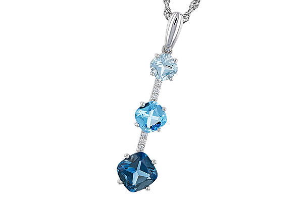 E301-83067: NECK 1.87 TW BLUE TOPAZ 1.90 TGW