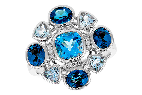 E301-84831: LDS RG 3.19 TW BLUE TOPAZ 3.25 TGW