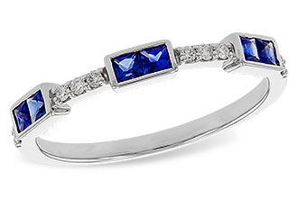 E301-85813: LDS WED RG .36 SAPPHIRE .43 TGW