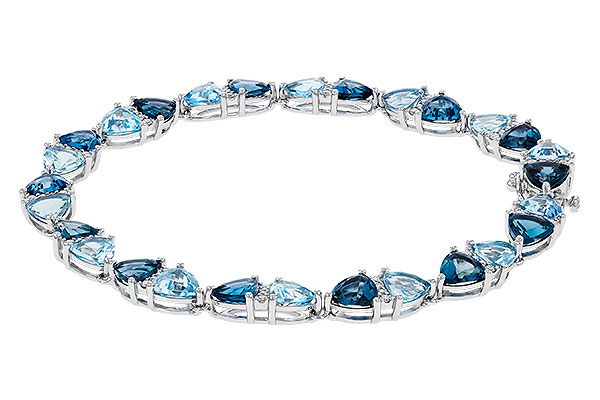 G301-83967: BRACELET 12.20 BLUE TOPAZ 12.50 TGW (7")