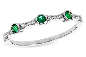 G301-84858: LDS WED RG .11 EMERALD .20 TGW