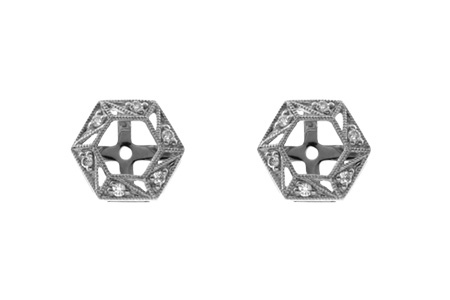 K027-35740: EARRING JACKETS .08 TW (FOR 0.50-1.00 CT TW STUDS)