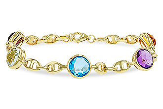 K301-85767: BRACELET 7.09 TW SEMI-PREC (GT,CIT,AMY,G.AMY,BT)